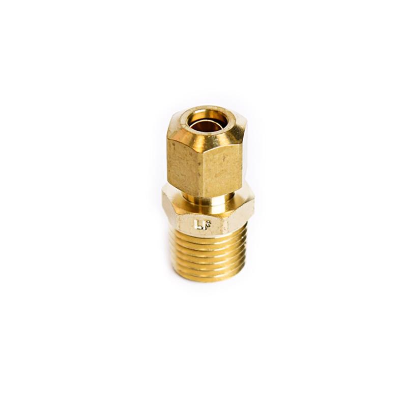 ATC 1/4 in. Compression X 1/4 in. D Male Brass Connector, Pack of 5