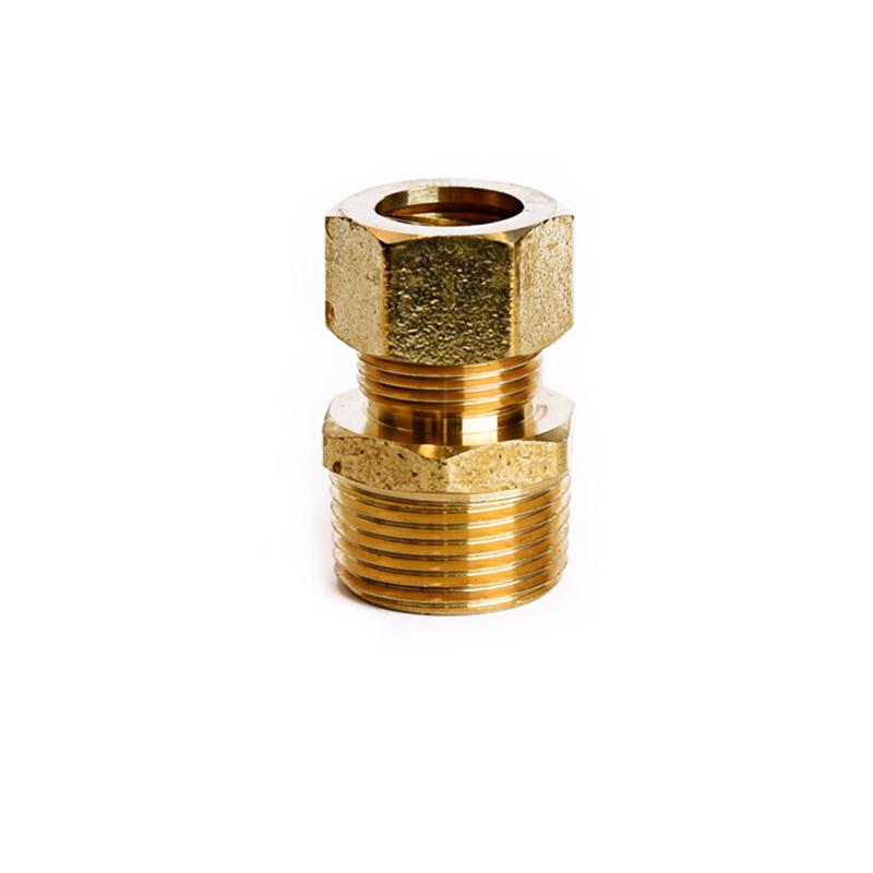 ATC 5/8 in. Compression X 3/4 in. D Male Brass Compression Connector, Pack of 5