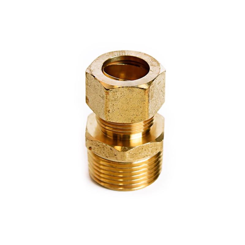 ATC 5/8 in. Compression X 3/4 in. D Male Brass Compression Connector, Pack of 5