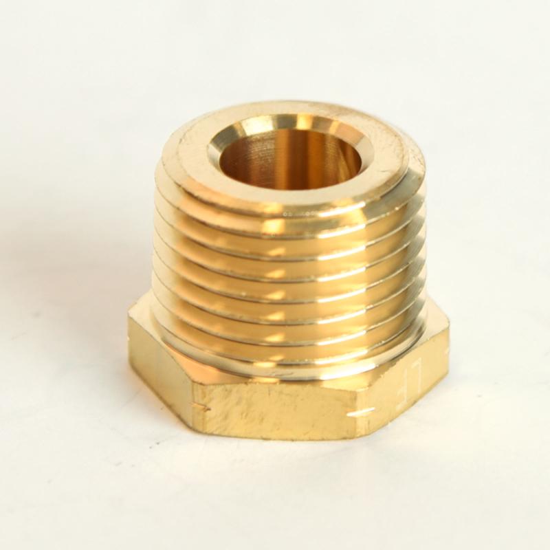 ATC 1/2 in. MPT X 1/4 in. D FPT Brass Hex Bushing, Pack of 5