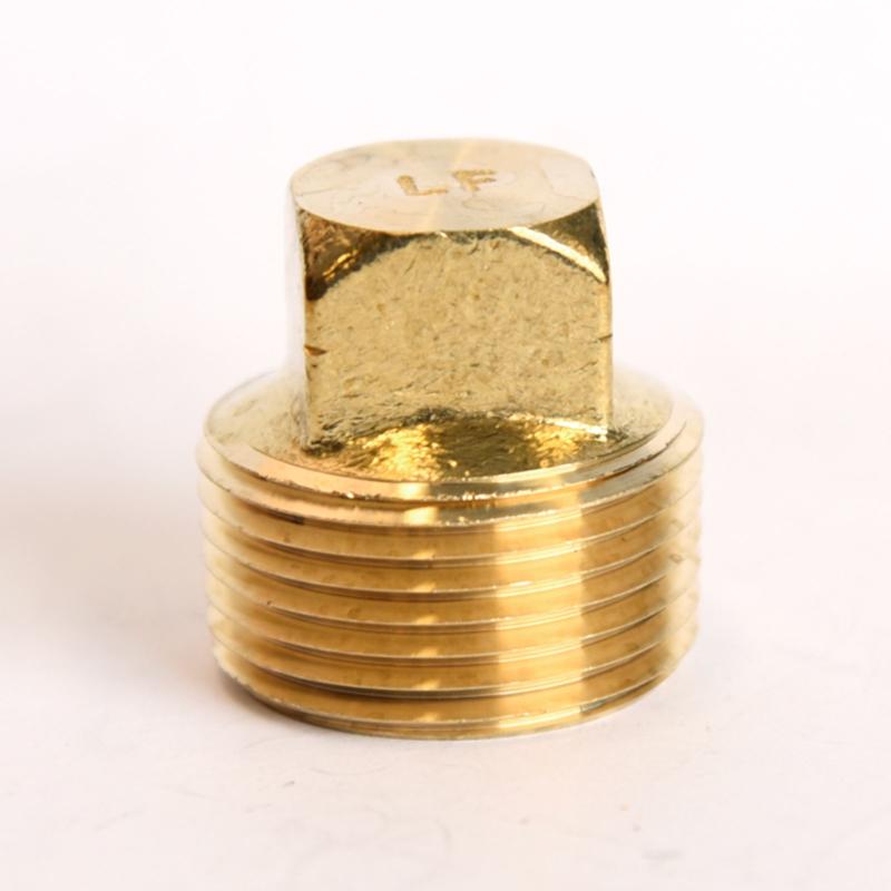 ATC 3/4 in. MPT Brass Square Head Cored Plug, Pack of 5