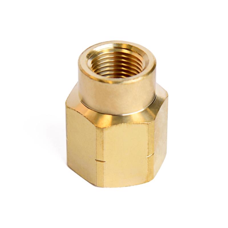 ATC 1/2 in. FPT X 3/8 in. D FPT Yellow Brass Reducing Coupling, Pack of 5