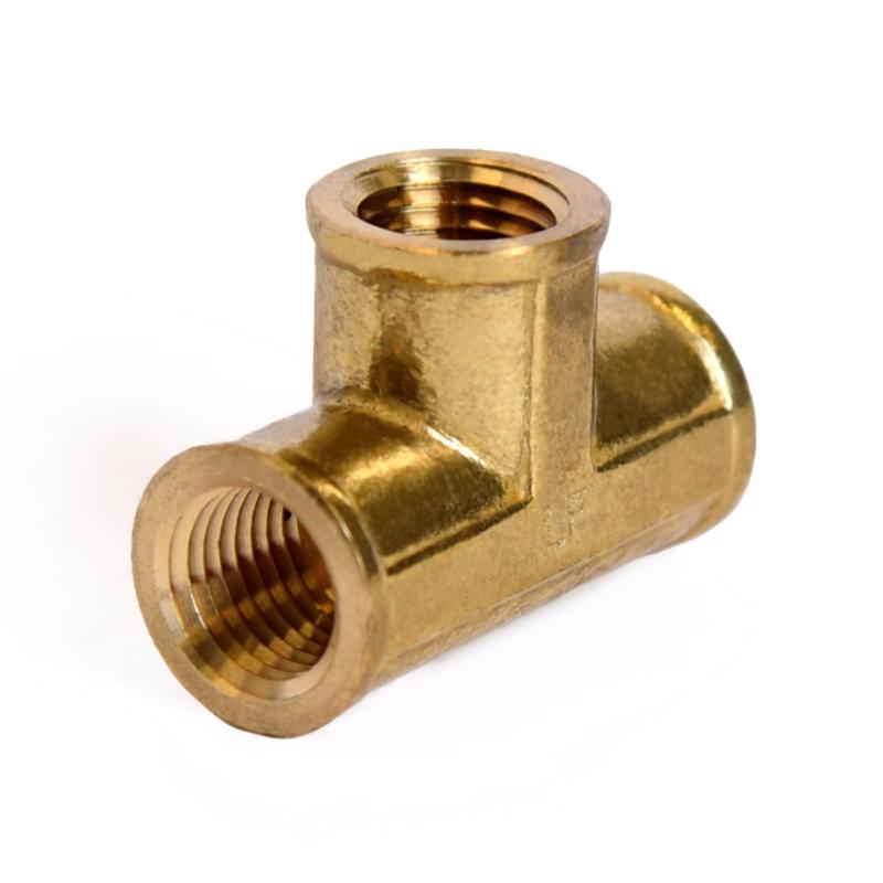ATC 1/4 in. FPT X 1/4 in. D FPT Brass Tee, Pack of 5
