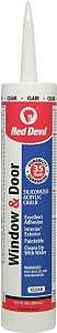 Red Devil 0115CA Siliconized Acrylic Caulk, Clear, 10.1 oz Cartridge