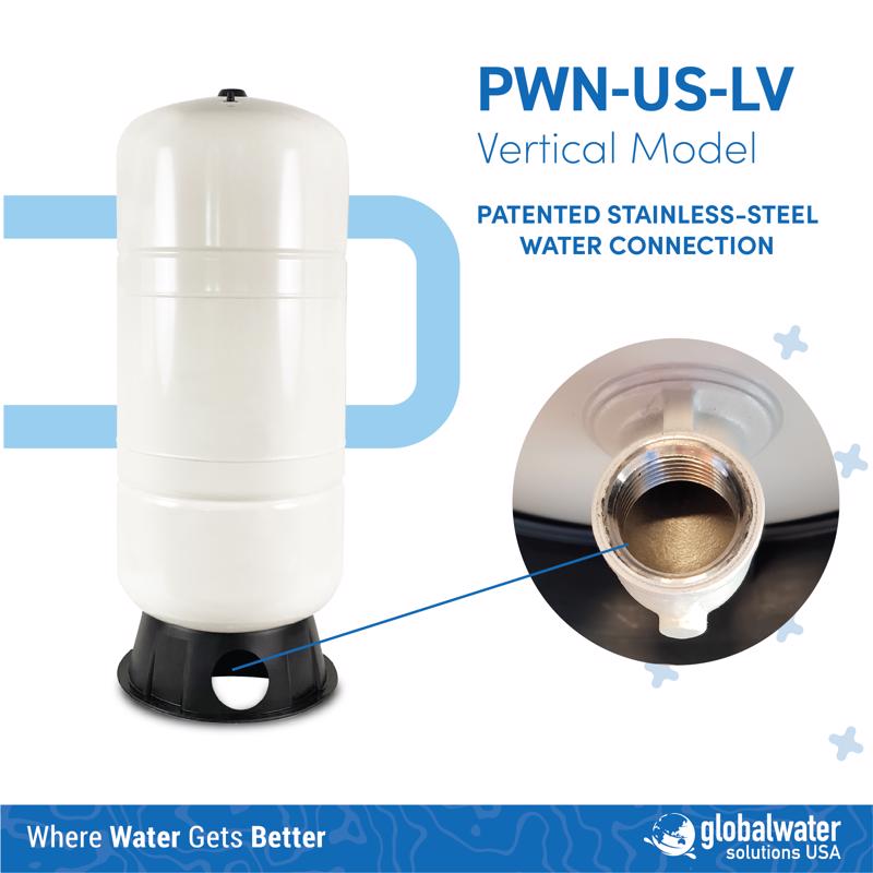 Global Water Solutions PressureWave 34.34 gal Pre-Charged Vertical Pressure Well Tank