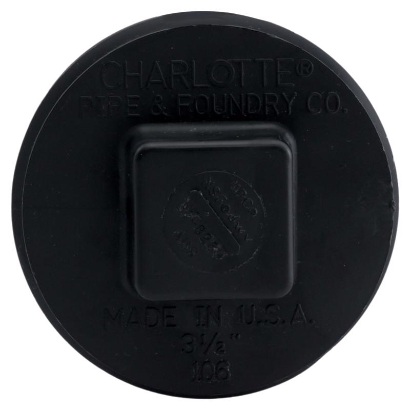 Charlotte Pipe 3-1/2 in. MPT X 3-1/2 in. D ABS Plug