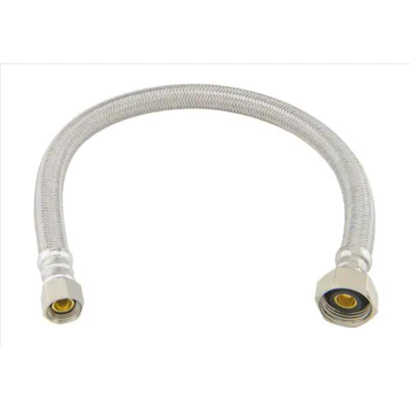 BrassCraft Speedi Plumb Plus 3/8 in. FIP pc X 1/2 in. D FIP 16 in. Polymer Faucet Supply Line