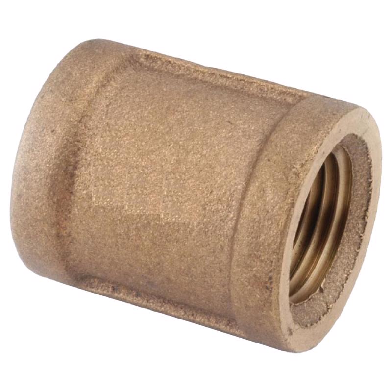 Anderson Metals 3/8 in. FPT in. Brass Coupling, Pack of 5