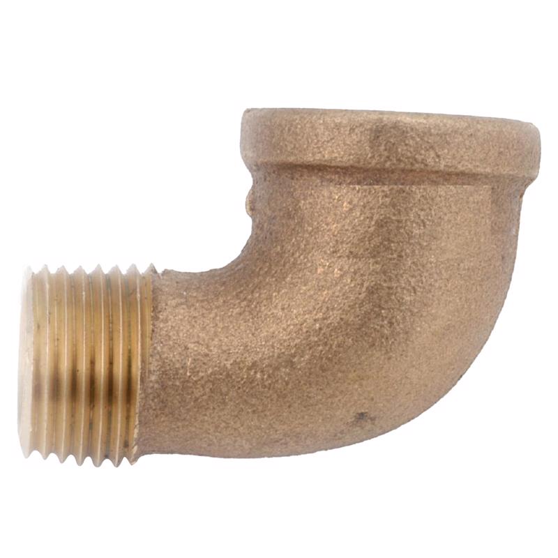 Anderson Metals 1/4 in. FIP in. X 1/4 in. D MIP Brass 90 Degree Street Elbow, Pack of 5