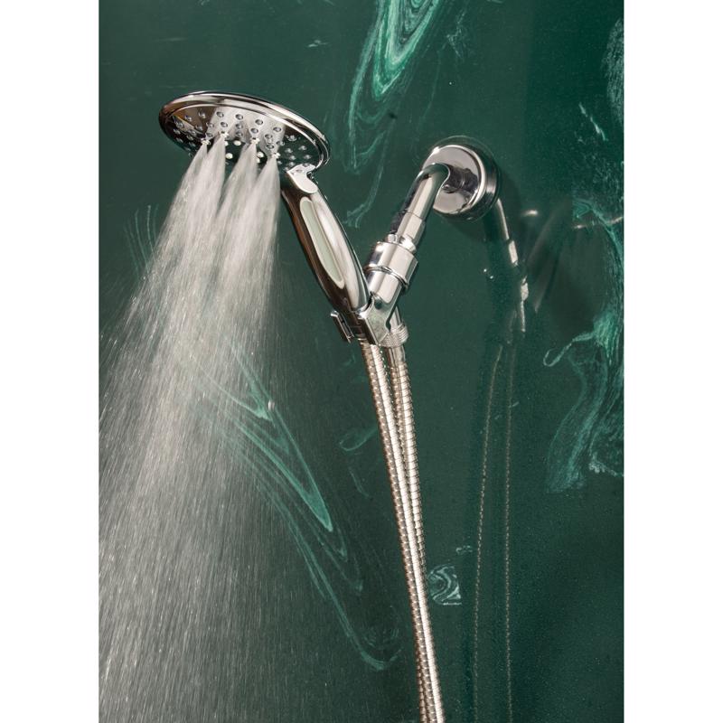 Whedon Blaster Massage Matte Black Plastic 5 settings Handheld Showerhead 2.5 gpm