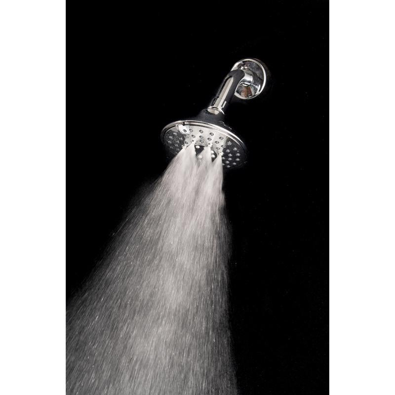 Whedon Blaster Massage Polished Chrome Plastic 5 settings Showerhead 2.5 gpm