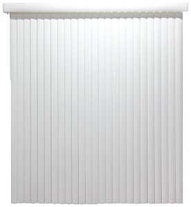 Simple Spaces MBV-78X84-V3L Window Blind, 84 in L, 78 in W, Vinyl, White, Pack of 2