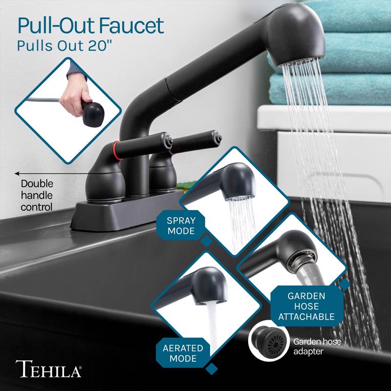 Tehila 17.75 in. W X 23.25 in. D Freestanding Thermoplastic Utility Sink