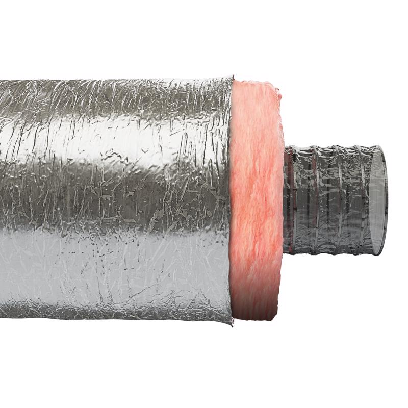 Imperial R6.0 25 ft. L X 5 in. D Silver Poly Duct