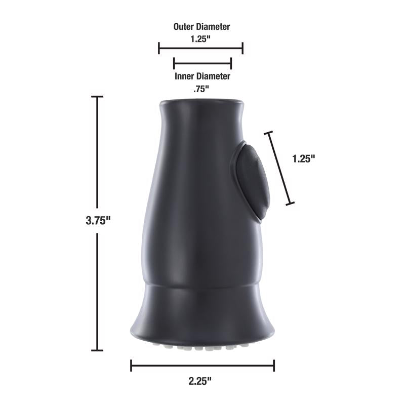 Danco For Universal Black Stainless Steel Smart Pull Down Sprayer Head