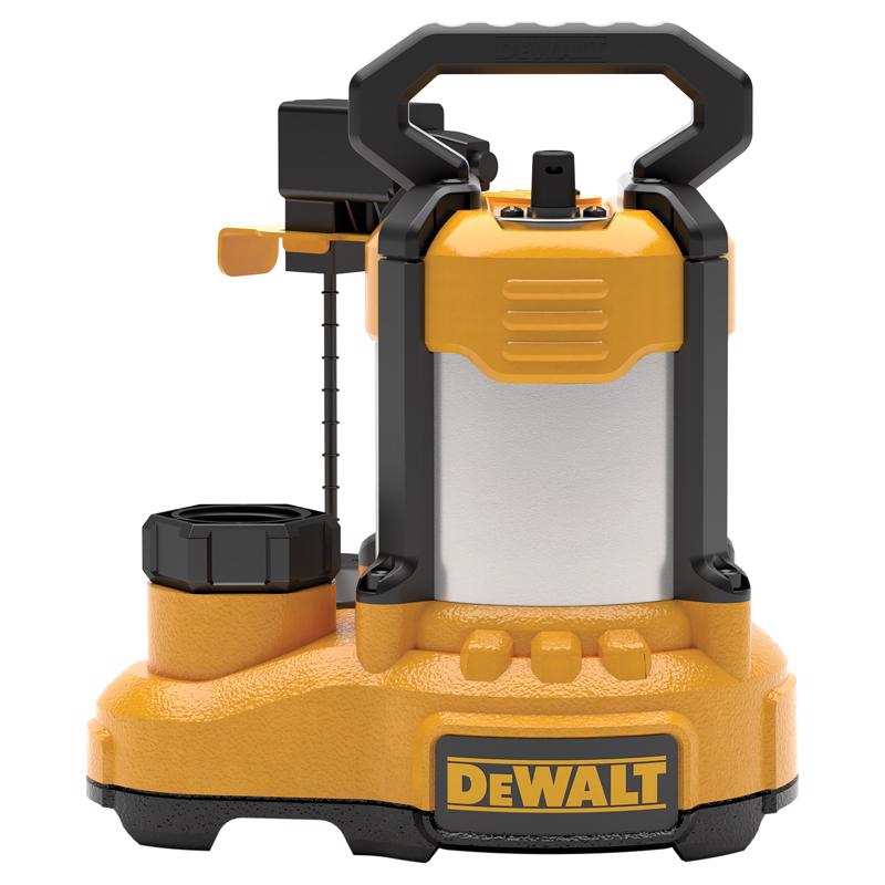 DeWalt 1/3 HP 4500 gph Stainless Steel Vertical Float Switch AC Submersible Sump Pump 10 ft