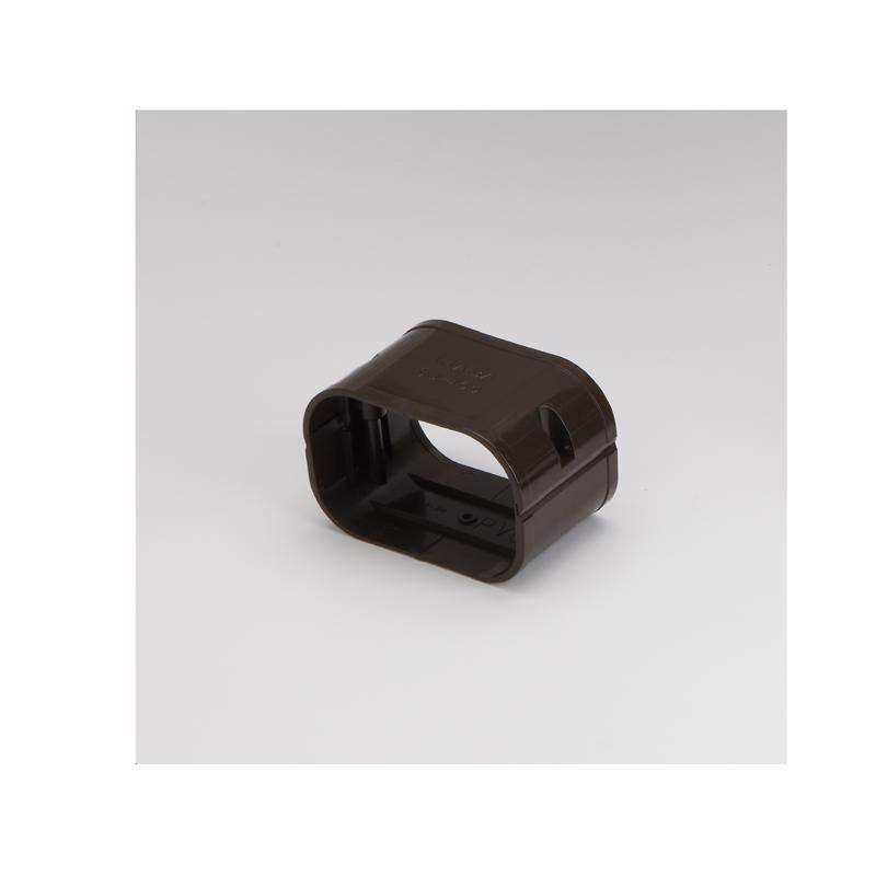 Slimduct Lineset Cover Coupler 3.75 in. W X 3 in. H Brown
