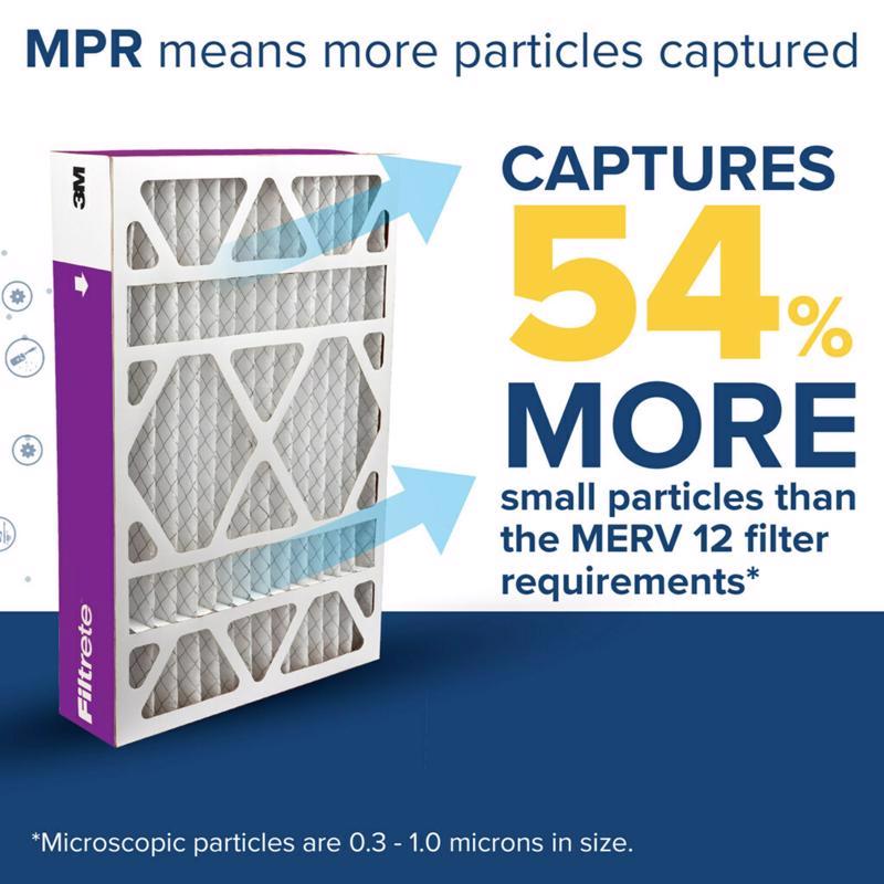 Filtrete 20 in. W X 25 in. H X 6 in. Polypropylene 1550 MPR Pleated Air Filter 1 pk, Pack of 2