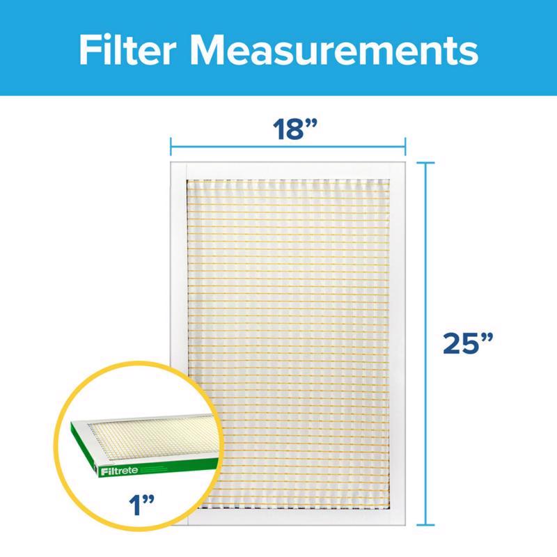 Filtrete 18 in. W X 25 in. H X 1 in. Polypropylene 700 MPR Pleated Air Filter 1 pk, Pack of 4