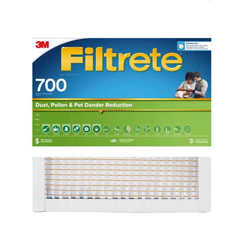 Filtrete 10 in. W X 10 in. H X 1 in. Polypropylene 700 MPR Pleated Air Filter 1 pk, Pack of 4