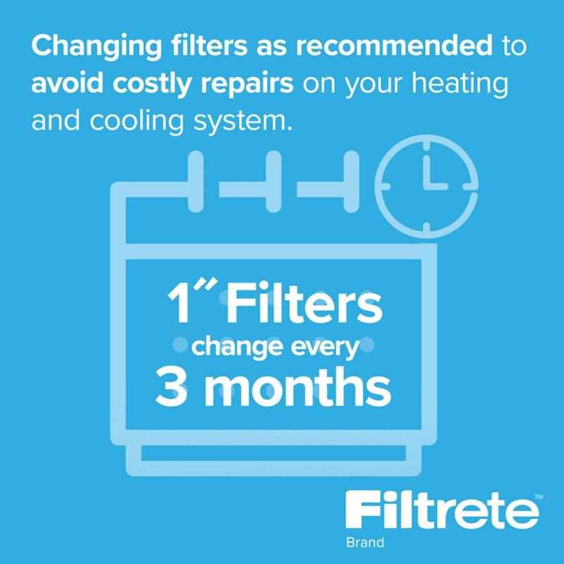 Filtrete 10 in. W X 10 in. H X 1 in. Polypropylene 700 MPR Pleated Air Filter 1 pk, Pack of 4