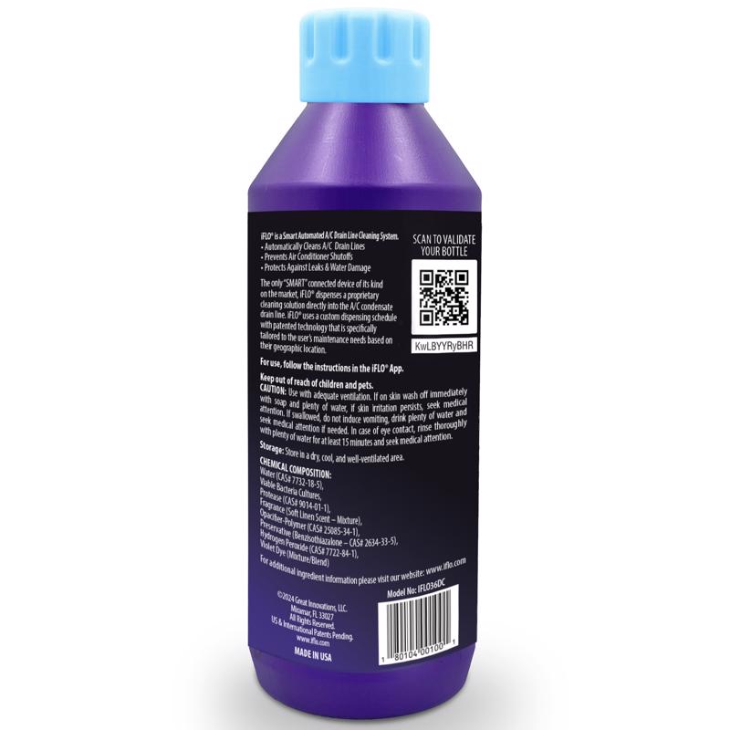 iFLO Air Conditioner Line Cleaner 3 in. W X 10.5 in. H Blue, Pack of 6