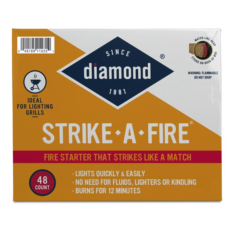 Diamond Strike-A-Fire Saw Dust Fire Starter 12 min, Pack of 8