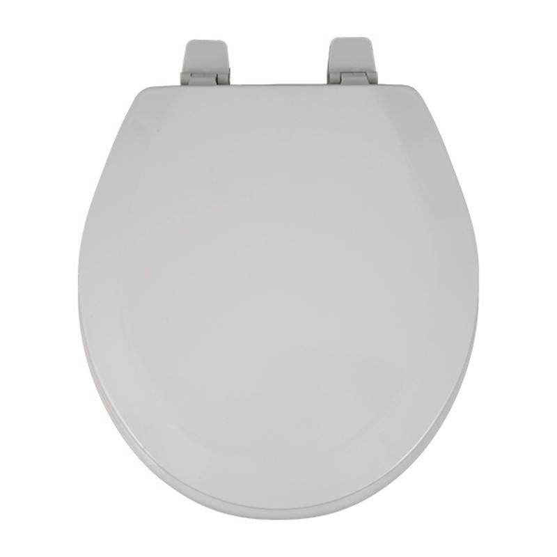 Oakbrook Collection Laurel Round White Wood Toilet Seat