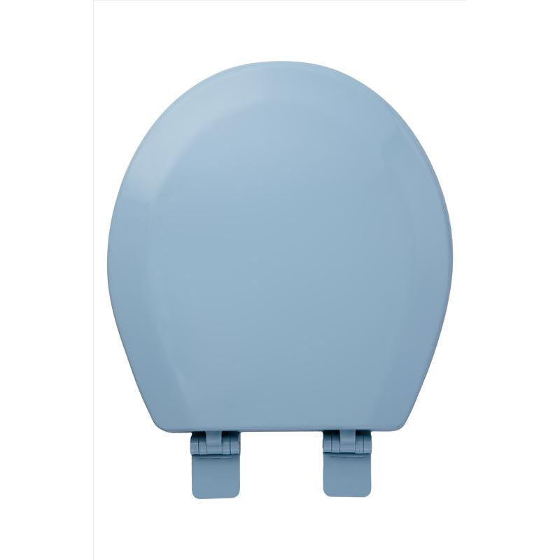 Oakbrook Collection Laurel Round Blue Wood Toilet Seat
