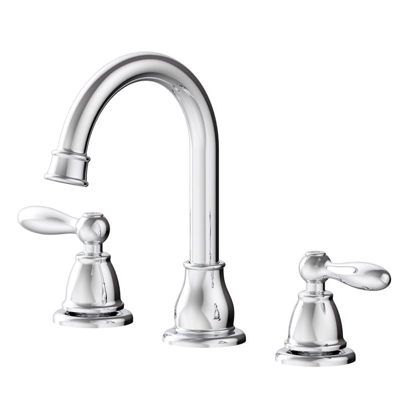 Oakbrook Collection Jennifer Chrome Traditional Widespread Bathroom Sink Faucet 8 in.