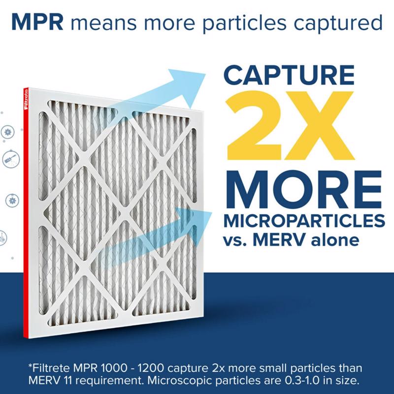 Filtrete Allergen Defense 18 in. W X 20 in. H X 1 in. Polypropylene 11 MERV Pleated Air Filter 1 pk, Pack of 4