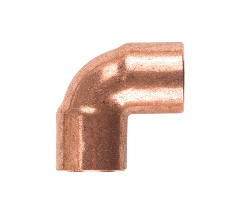 NIBCO 1/4 in. Sweat X 1/4 in. D Sweat Copper 90 Degree Elbow 1 pk