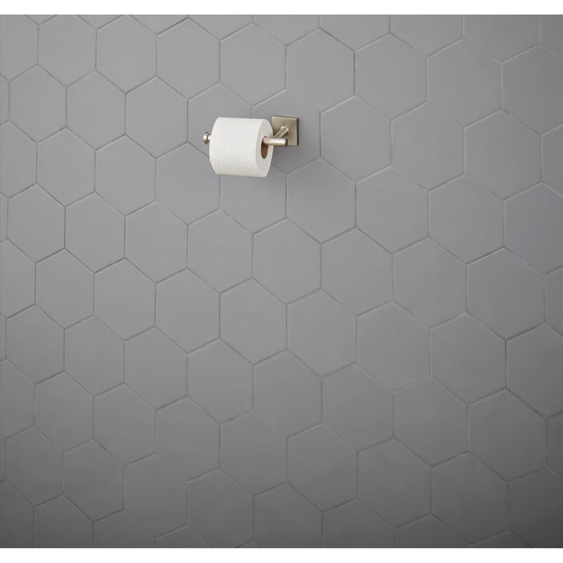 OakBrook Brushed Nickel Metallic Toilet Paper Holder