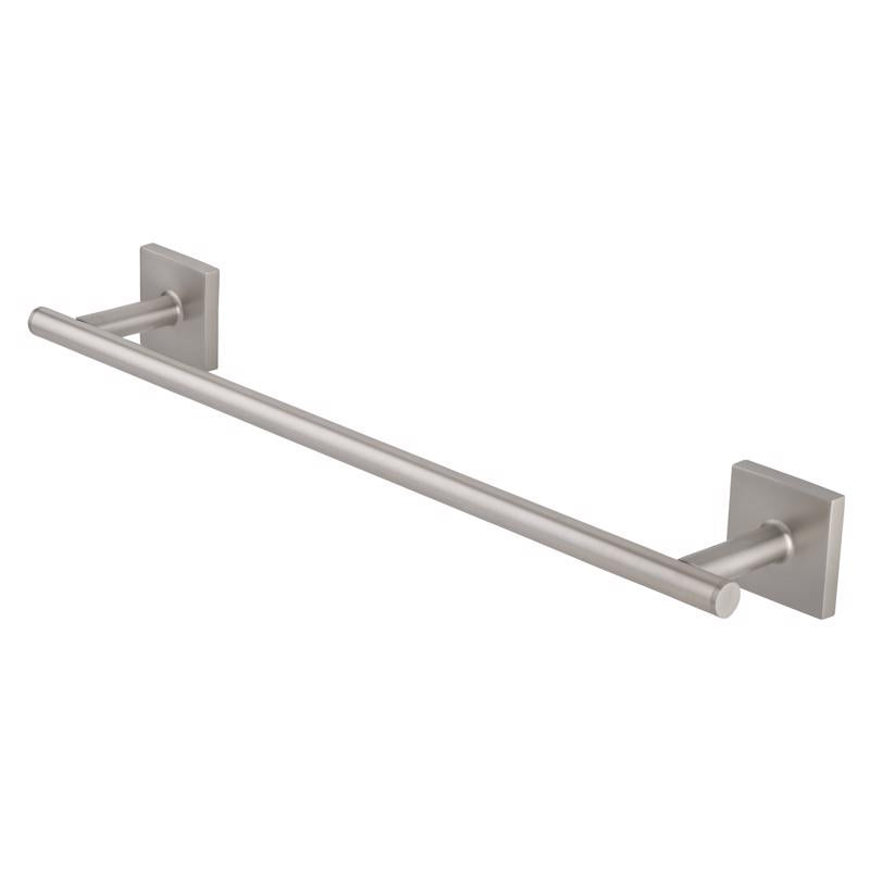 OakBrook Collection Brushed Nickel Towel Bar 18 in. L Die Cast Zinc
