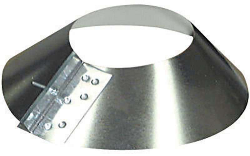 Imperial 8 in. D 26 Ga. Galvanized Steel Storm Collar, Pack of 6