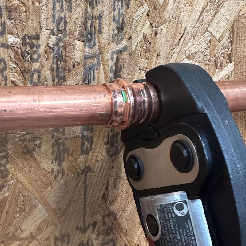 QuickFitting 3/4 in. Press in. X 3/4 in. D Press in. Copper Coupling with Stop