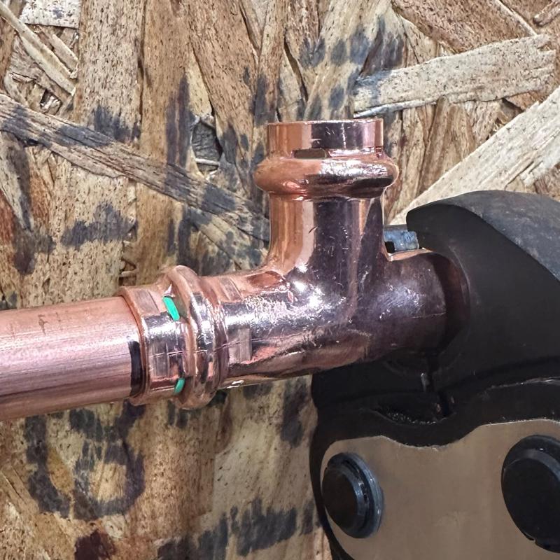 QuickFitting 1/2 in. Press in. X 1/2 in. D Press in. Copper Tee