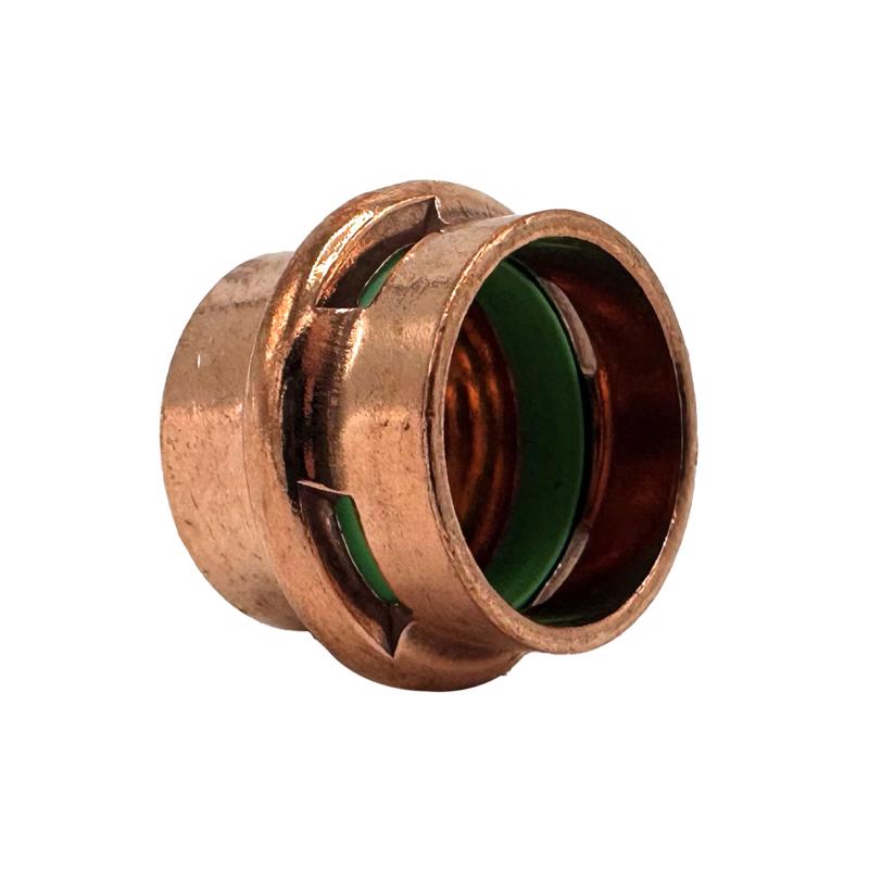 QuickFitting 1/2 in. Press in. Cap in. Copper Cap