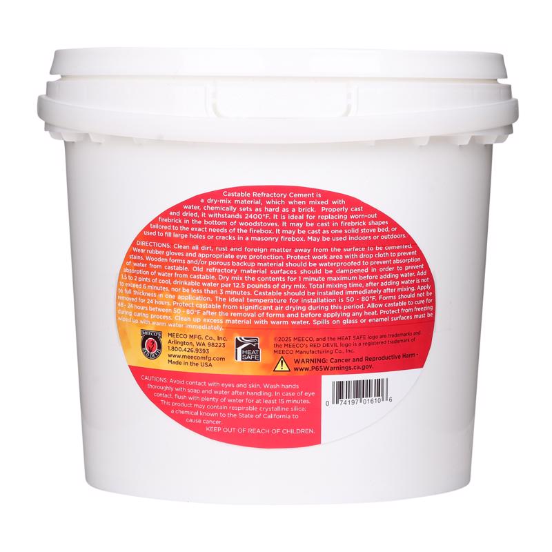 MEECO'S RED DEVIL Refractory Cement