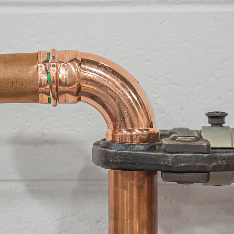 QuickFitting 2 in. Press in. Press in. Copper 90 Degree Elbow