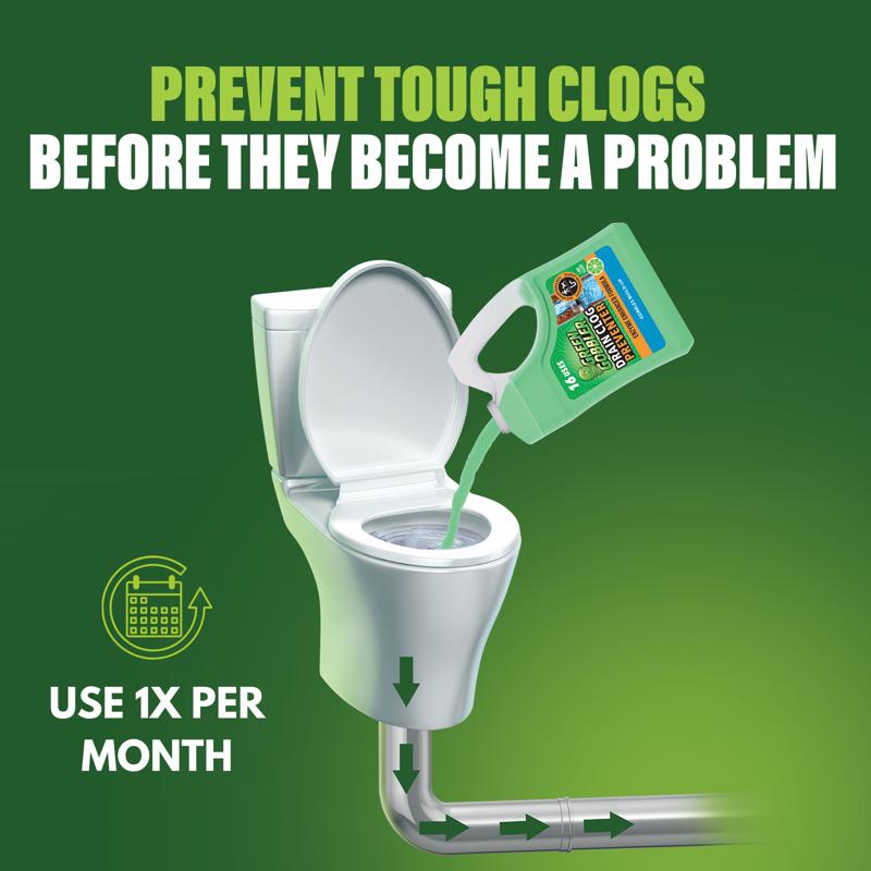 Green Gobbler Liquid Clog Preventer 64 fl. oz., Pack of 4