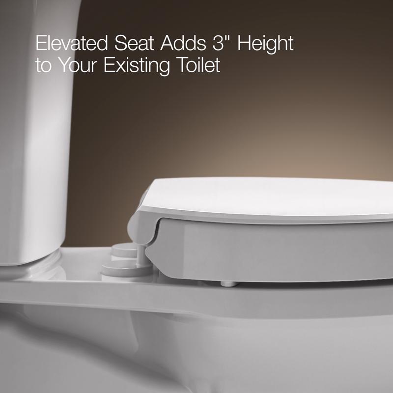 Kohler Hyten Slow Close Elongated White Plastic Toilet Seat