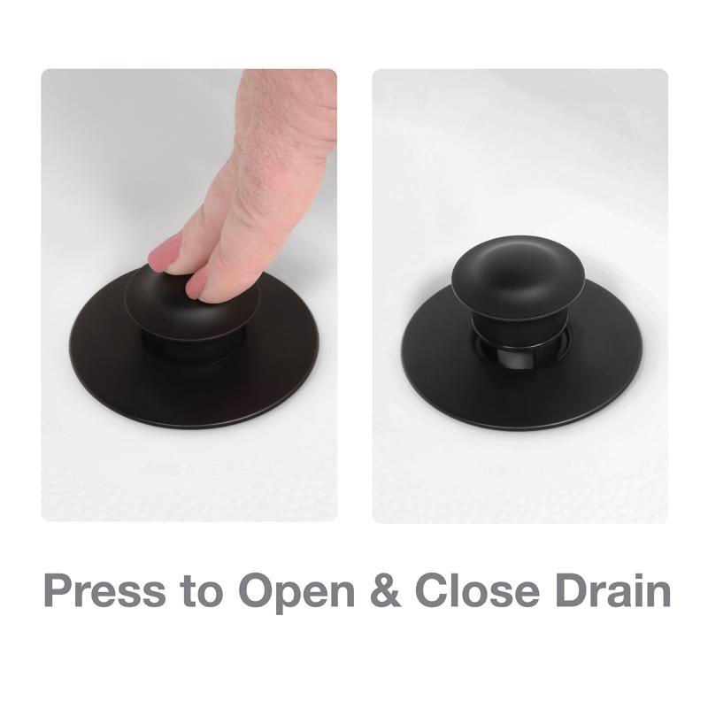 Danco 3 in. Matte Black Round Drain Cover