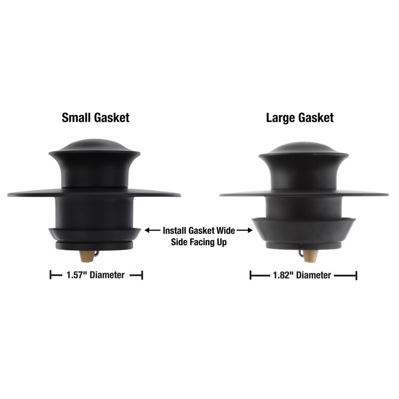 Danco 3 in. Matte Black Round Drain Cover