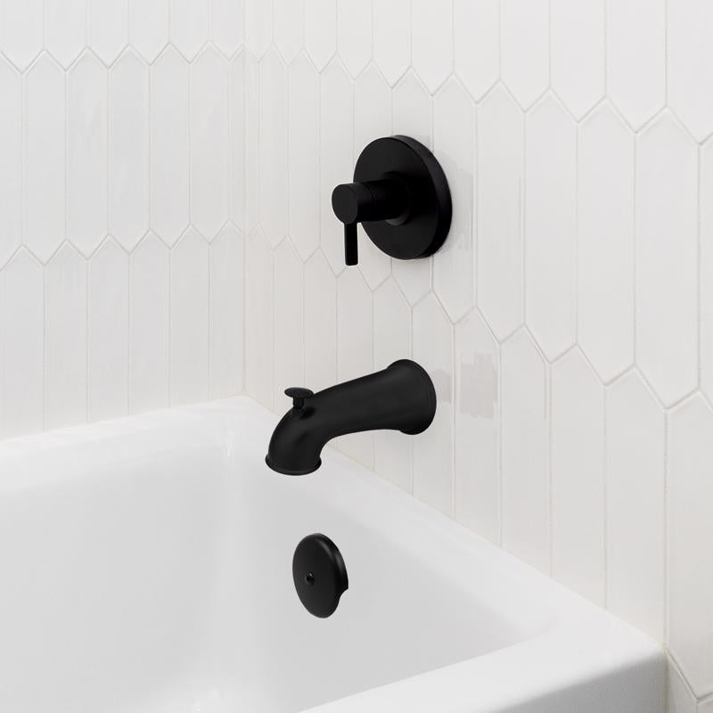 Danco 3 in. Matte Black Round Plastic Overflow Plate
