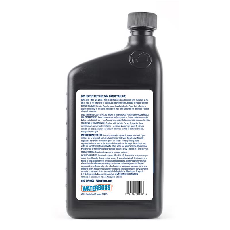 WaterBoss Water Softener Cleaner Liquid 32 oz