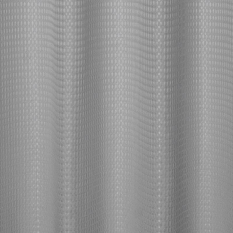 Zenna Home 72 in. H X 70 in. W Grey Spa Waffle Shower Curtain Fabric, Pack of 3
