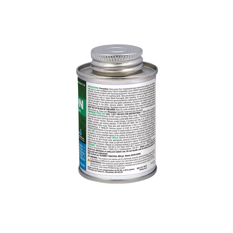 Oatey Blue Solvent Cement For PVC 4 fl. oz.