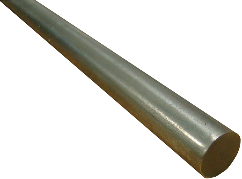K & S 87145 Decorative Metal Rod, 7/16 in Dia, 12 in L, Stainless Steel, 302 Grade
