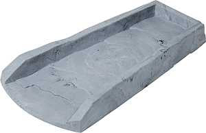 Amerimax 3014-12 Splash Block, 24 in L, 11-1/2 in W, Slate Gray, Polypropylene